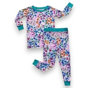 Little Sleepies Sweet Pea Floral Pajama Set 12-18 Months NIB